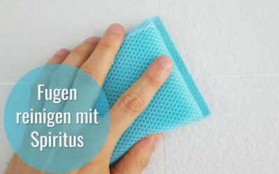 Fugen reinigen mit Spiritus